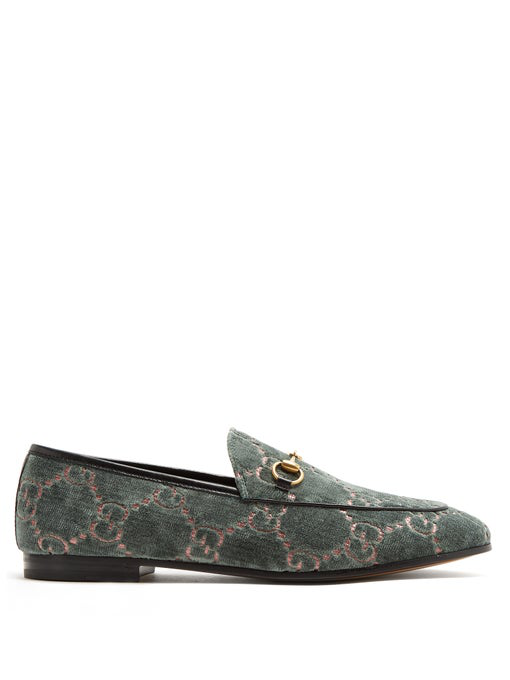 green gucci loafers