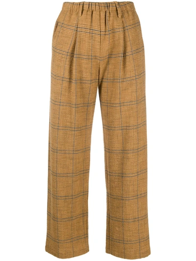 Forte Forte Wool Cotton Blend Trousers In Brown