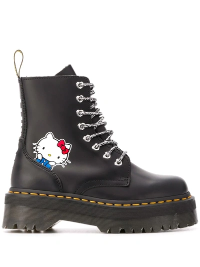 Dr. Martens Hello Kitty Platform Boots In Black | ModeSens