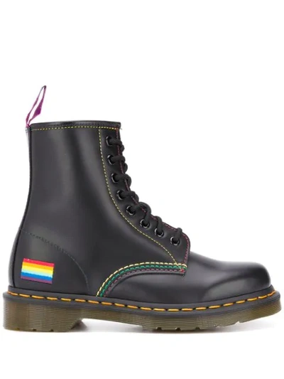 Dr. Martens' 1460 Pride Army Boots In Black