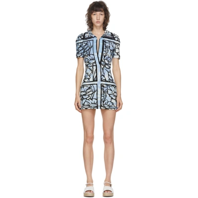 Fendi Blue Joshua Vides Edition Terrycloth Short Dress In F1c20 Piano |  ModeSens