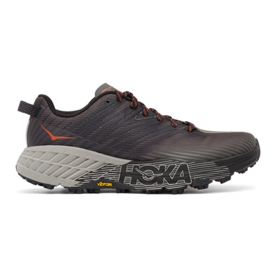 Hoka Speedgoat 4 Mesh Running Trainers In Dark Grey