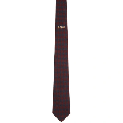 Gucci Interlocking G Underknot Silk Tie In 4073 Midbor