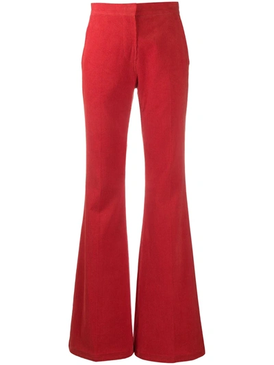 Pushbutton Ssense Exclusive Red Flared Trousers