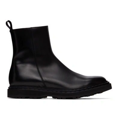 Officine Creative Black Lydon 6 Boots In Nero 1000
