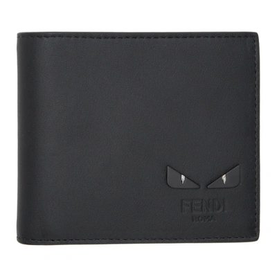 Fendi Black Bag Bugs Bifold Wallet