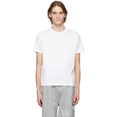 Valentino Short-sleeve Cotton T-shirt In White