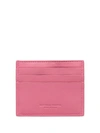 Bottega Veneta Intrecciato Weave Woven Cardholder In Pink