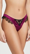 Kiki De Montparnasse Silk Low-rise Brief In Orchid