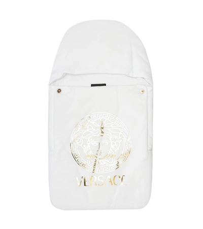 Versace Baby Medusa Bunting Bag In White