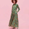 La Doublej Bellini Dress In Pavone Verde