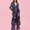 La Doublej Duster Coat In Orchidee Nero