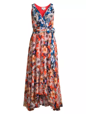 silk wrap maxi dress