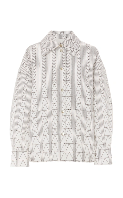 Rachel Comey Mino Printed Cotton Shirt Jacket