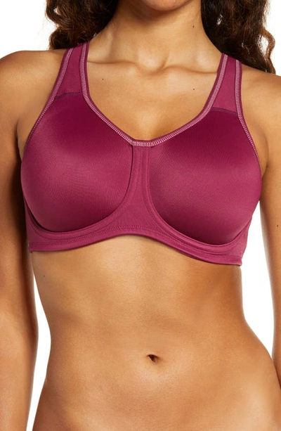 Wacoal Sport High-impact Underwire Bra 855170, Up To H Cup In Purple Potion
