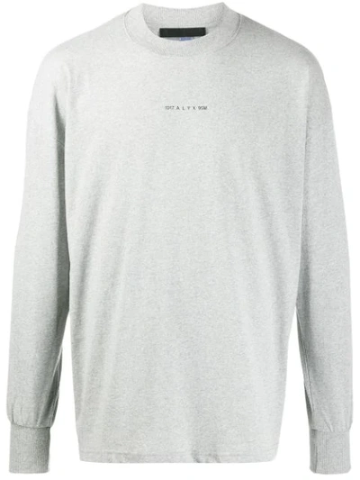 Alyx Logo Print T-shirt In Grey