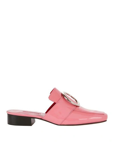 Dorateymur Petrol Pink Patent Slide Loafers | ModeSens