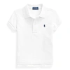 Polo Ralph Lauren Kids' Cotton Mesh Polo Shirt In White
