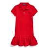 Polo Ralph Lauren Kids' Cotton Mesh Polo Dress In Rl 2000 Red