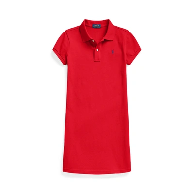 Polo Ralph Lauren Kids' Big Girls Cotton Mesh Polo Dress In Rl 2000 Red
