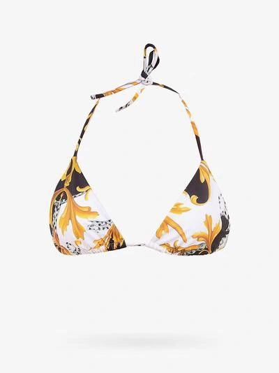 Versace Bikini Top In Yellow