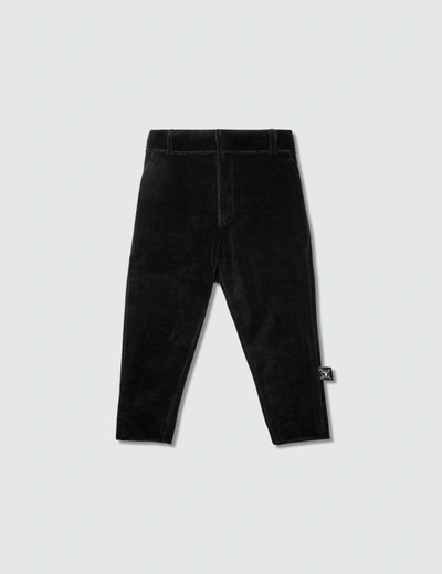 Nununu Velvet Tailored Pants In Black