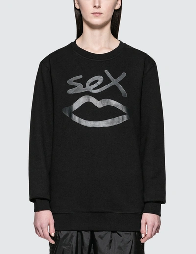 Sex Skateboards Sex Logo Crew Sweatshirt In Black