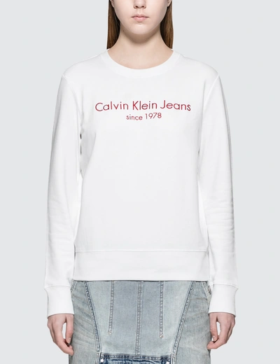 Calvin Klein Jeans Est.1978 Halia L/s T-shirt In White