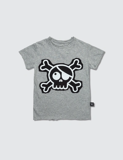 Nununu Skull Patch S/s T-shirt In Grey