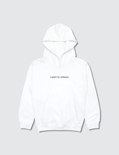 Famt Kids' Learn To Unlearn. Hoodie In White