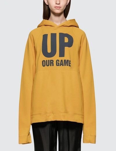 Katharine Hamnett Rick - Up Your Game Hoodie In Yellow