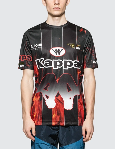Perks And Mini P.a.m. X A.four Labs X Kappa Sublimation Football Shirt In  Red | ModeSens