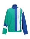 Champion Striped Panel Track Jacket In Green