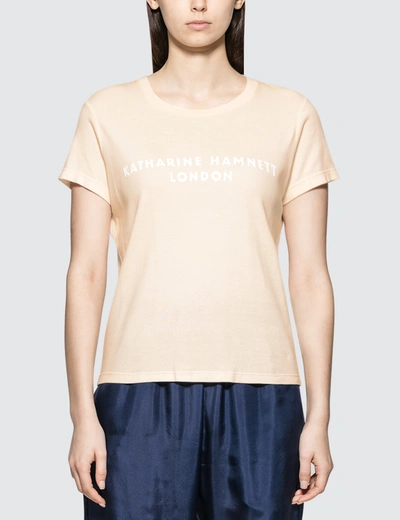 Katharine Hamnett Katie Short Sleeve T-shirt In Pink