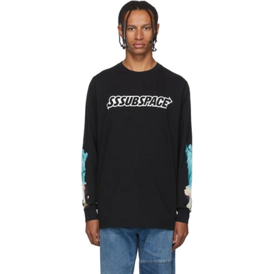 Sss World Corp Sssubspace Go Home Long Sleeve T-shirt In Black