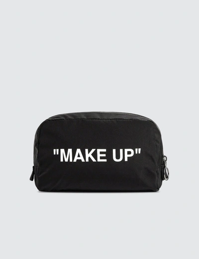 Off-white "make Up" Pouch In Black