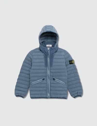 Stone Island Real Down Jacket (infants) In Blue