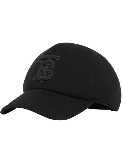 Burberry Monogram Motif Neoprene Baseball Cap In Black