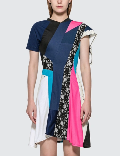 Koché Multi Layers Dress In Multicolor