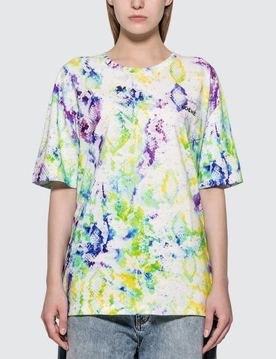 Koché Crazy Python Print T-shirt In Multicolor