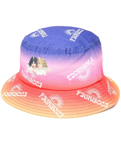 Fiorucci Sunset Print Bucket Hat In Purple