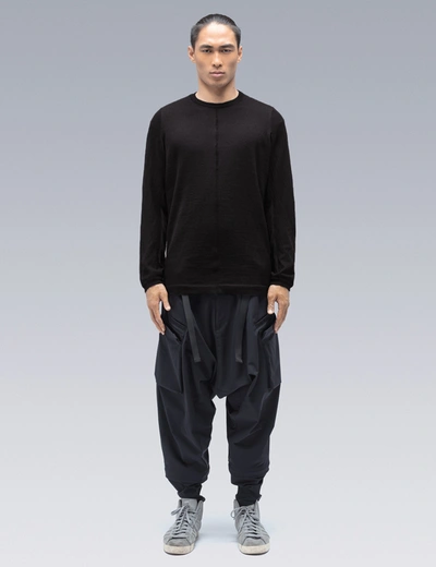Acronym S23-ak Cashllama Long Sleeve Sweater In Black