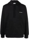 Carhartt Embroidered-logo Drawstring Hoodie In Black