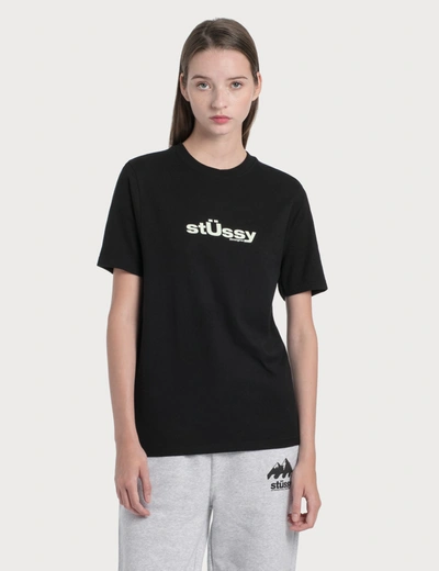 Stussy Big U T-shirt In Black