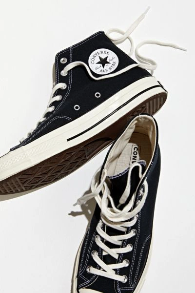 Converse Ct 70 Canvas Ltd Black Canvas Hi Sneaker With Deconstructed Sole - Ct 70 Canvas Ltd