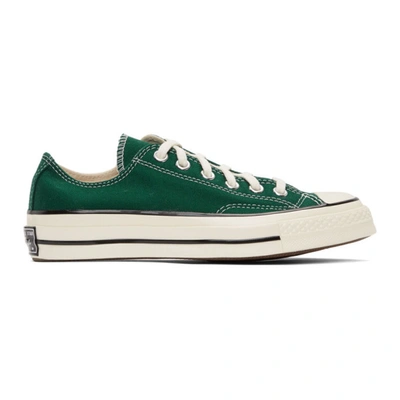 Converse Chuck 70 Ox Canvas Sneakers In Faded Spruce / Black / Egret