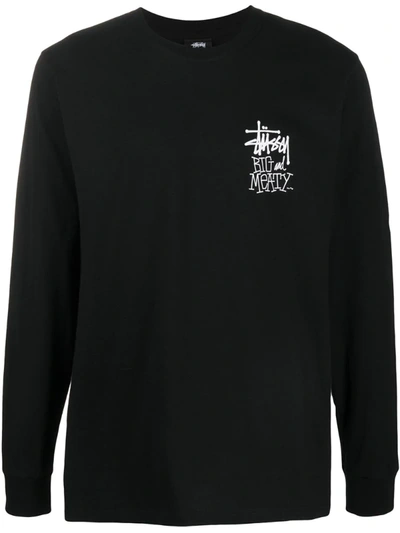 Stussy In The Clouds Long Sleeve T-shirt In Black