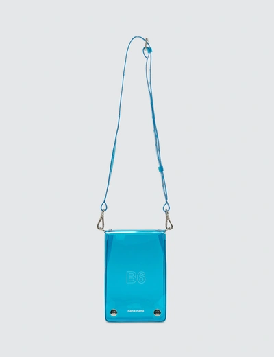 Nana-nana Pvc X Vertical B6 Bag In Blue