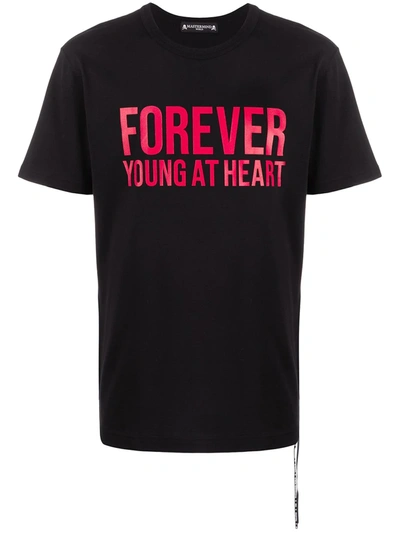 Mastermind Japan Forever Young At Heart T-shirt In Black