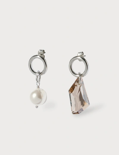 Justine Clenquet Laura Earrings In Silver